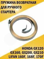 Пружина возвратная для ручного стартера Honda Хонда GX120, GX160, Lifan Лифан 160F, 168F, 170F