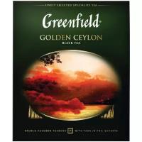 Чай GREENFIELD Golden Ceylon черный, 100 пак/уп