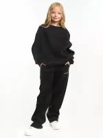 Комплект одежды Mini Maxi, толстовка и брюки, размер 146, черный