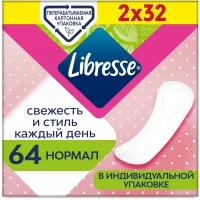 Женские гигиенические прокладки на каждый день LIBRESSE Нормал, 64 шт