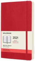 Ежедневник Moleskine Classic Soft (2021), мягкая обложка, Large (13x21 см), красный