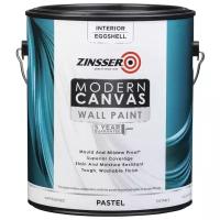 Zinsser Modern Canvas "EggShell" Краска дизайнерская для внутренних работ (белый, яичная скорлупа, база Pastel, 3,43 л)