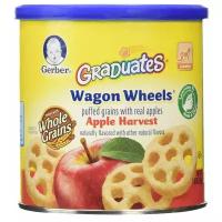 Снэк Gerber Graduates Wagon Wheels Apple Harvest, с 8 месяцев