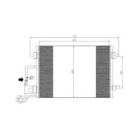 Радиатор кондиционера Nrf 35359 для Skoda Superb I; VW Passat
