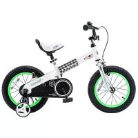 Детский велосипед ROYALBABY Buttons 12" (2021)(белый-зеленый)