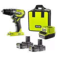 Дрель-шуруповерт аккумуляторная Ryobi ONE+ R18PD2-220S 5133004459