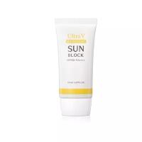 Солнцезащитный крем с идебеноном | Ultra V Idebenone Sun Block SPF50+ PA++++ 50ml