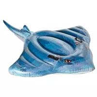Надувная игрушка-наездник Intex Скат 57550, синий