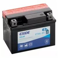 Аккумуляторная батарея Exide 3 Ач ETX4L-BS, обратная полярность