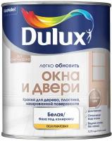 Краска Dulux окна И двери цвет Белый Полуматовая BW 0.75 л