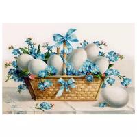 Постер на холсте Пасхальная открытка (Easter card) №3 43см. x 30см