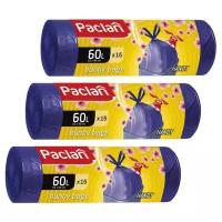 Мешки для мусора Paclan Bunny bags aroma 60 л, 15 шт, 3 рулона