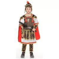 Костюм Гладиатор детский Батик 40 (158 см) (рубаха, имитация доспехов с плащом и накладками- щитками для рук и ног, шлем, меч)