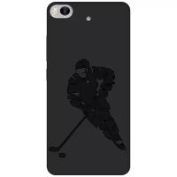 Матовый чехол Hockey для Xiaomi Mi 5S / Сяоми Ми 5 эс с эффектом блика черный