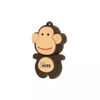 Флешка Mirex MONKEY BROWN, 4 Гб, USB2.0, "обезьянка", чт до 25 Мб/с, зап до 15 Мб/с