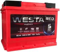 Аккумулятор автомобильный WESTA RED 60 Ач обратная полярность