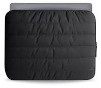 Чехол Bustha Puffer Sleeve Nylo/Leather для Macbook Pro 15/Pro 16, цвет угольно-чёрный