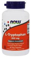 Аминокислота NOW L-Tryptophan 500 mg, нейтральный, 60 шт