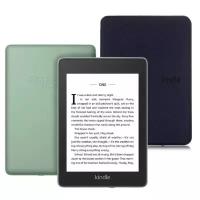 Электронная книга Amazon Kindle Paperwhite 2018 8Gb Ad-Supported Sage + Чехол UltraSlim розовый