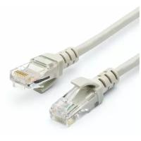 Патч-корд UTP 0,5 m, литой, RJ45, Cat.5e, Atcom, серый