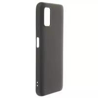 Чехол DF для Poco M3 с микрофиброй Silicone Black poOriginal-03