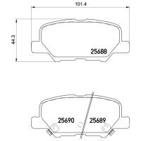 Колодки Тормозные Mazda 6 12-/Mitsubishi Outlander 12- Задние Peugeot/Citroen 16 098 996 80; Mitsubishi 4605A802; Mitsubishi