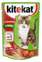 Kitekat Паучи с говядиной в желе для кошек 10151299 10227775 0,085 кг 25118 (18 шт)