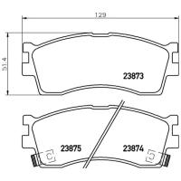 Колодки дисковые передние для shuma ii 1.6i 16v/1.8i 01-04 Nisshinbo NP6021