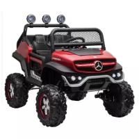 Детский электромобиль RiverToys Mercedes-Benz Unimog Mini (P777BP) вишневый глянец