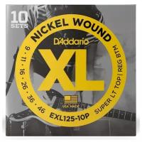 Набор струн D'Addario EXL125, 10 уп