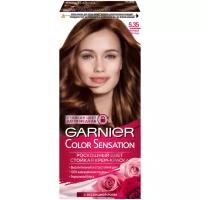 Garnier Стойкая крем-краска для волос "Color Sensation, Роскошь цвета", оттенок 5.35, Пряный шоколад