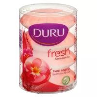 DURU FRESH Туалетное мыло цвет. Облако, 4*110г