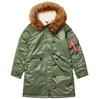 Парка Alpha Industries Elyse Sage Green (Зеленая) - M (44)