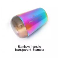 Born Pretty, Штамп 45934-01 Rainbow Handle Holo Transparent, 1 шт