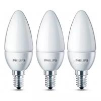 Упаковка светодиодных ламп 3 шт. Philips Essential LEDCandle 929002970807, E14, 6Вт, 2700 К