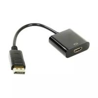 Видео адаптер Orient C306 DisplayPort на HDMI 20M/19F кабель 0.1 метра, черный