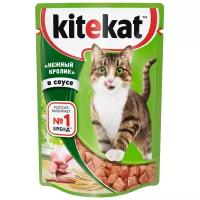 Влажный корм для кошек Kitekat с кроликом 85 г (кусочки в соусе)