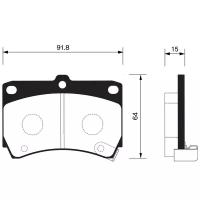 Колодки пер Sangsin Brake SP1067