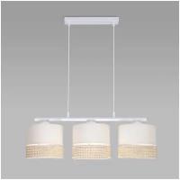 Подвесной светильник TK Lighting 6694 Paglia, цвет бежевый, 3 плафона, IP20