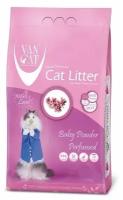 Van Cat Комкующийся наполнитель без пыли с ароматом Детской присыпки пакет (Baby Powder) | Baby Powder 5 кг 20246