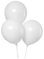 Набор воздушных шаров Leti пастель, 12", белый, 100 шт