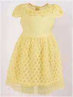 Платье-ампир Cascatto, нарядное, размер 5-6/110-116, желтый