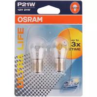 Лампа 12V P21w 21W Ba15s Osram Ultra Life 2 Шт. Блистер 7506Ult-02B Osram арт. 7506ULT-02B