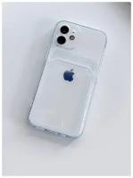 Чехол прозрачный (Card Case) для Apple iPhone 11