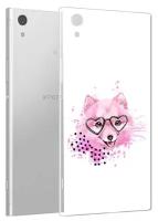Чехол задняя-панель-накладка-бампер MyPads розовый волченок для Sony Xperia XA1 5.0 (G3116/3112) противоударный