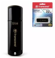 Флеш-диск 32 GB, комплект 5 шт, TRANSCEND Jet Flash 350, USB 2.0, черный, TS32GJF350