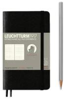 Записная книжка Leuchtturm Pocket A6 (в точку), черная