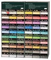 Дисплей капиллярных ручек Faber-Castell "Pitt Artist Pen Brush", с наполн ассорти 60 цветов