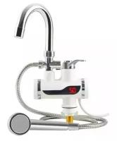 Проточный электрический кран-водонагреватель с душем Instant Electric Heating Water Faucet & Shower (нижняя подводка)