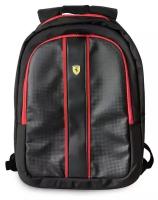 Рюкзак Ferrari On-track Backpack с USB портом для ноутбука до 15 дюймов, черный